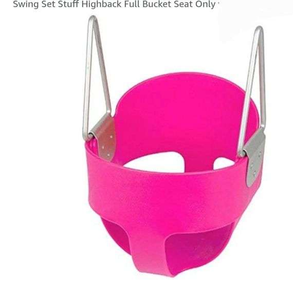 Yellow Highback Bucket Swing Seat - Full Enclosed Toddler Swing For Ages 2-5