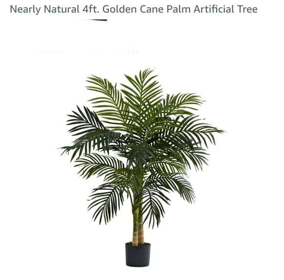 Nearly Natural 4ft. Golden Cane Palm Artificial Tree