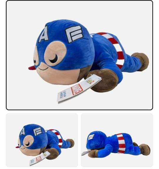 Disney Cuddleez Marvel Captain America 24" Jumbo Plush Stuffed Toy