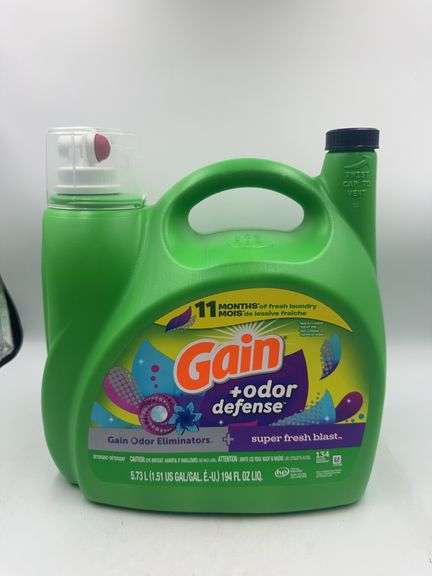 Gain + Odor Defense Super Fresh Blast Scent HE Compatible Liquid Laundry Detergent-134 loads (5.73 L)