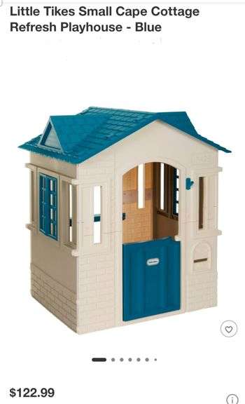 Little Tikes Small Cape Cottage Refresh Playhouse - Blue