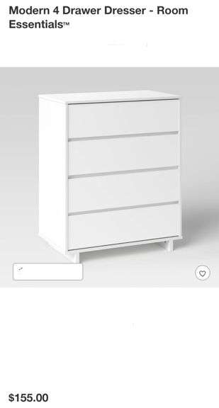 Modern 4 Drawer Dresser - Room Essentials
