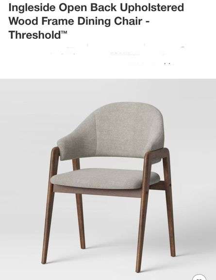 Ingleside Open Back Upholstered Wood Frame Dining Chair - Threshold