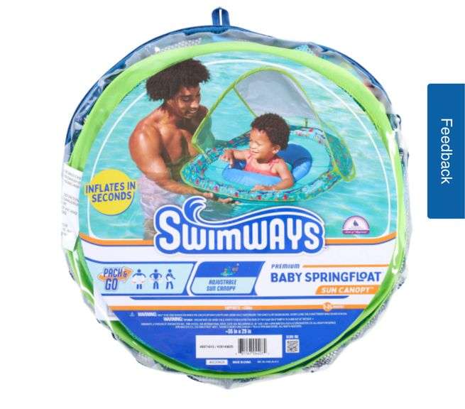 Swimways Baby Spring Float Sun Canopy