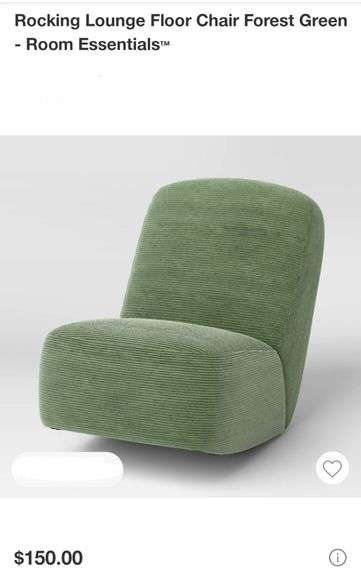 Rocking Lounge Floor Chair Forest Green - Room Essentials