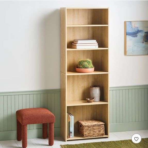 5 Shelf Bookcase Natural - Room Essentials