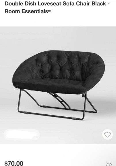 Room Essentials Double Dish Loveseat