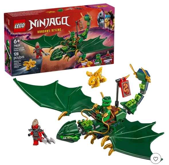 LEGO NINJAGO Lloyd's Green Forest Dragon Pretend Play Building Toy 71829