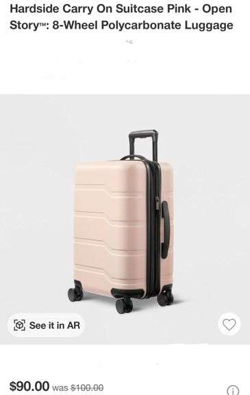 Open Story Hardside Carryon Luggage 26"
