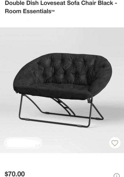 Room Essentials Double Dish Loveseat