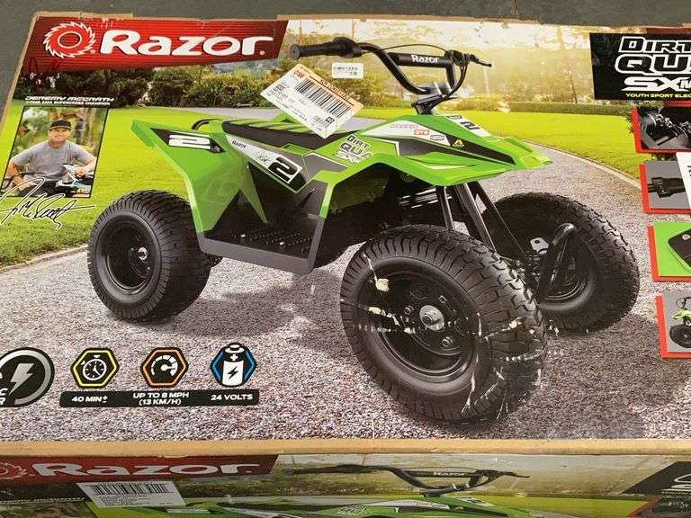 Razor Dirt Quad SX McGrath 24 volt heavy duty build!
