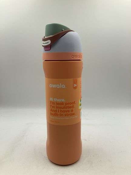 Owala 24oz FreeSip Stainless Steel Water Bottle - Tangy Tango - SEE ALL PHOTOS FOR QUALITY