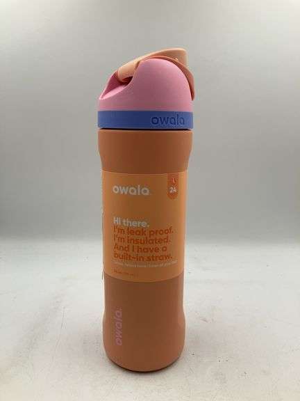 Owala 24oz FreeSip Stainless Steel Water Bottle - Tangy Tango - SEE ALL PHOTOS FOR QUALITY