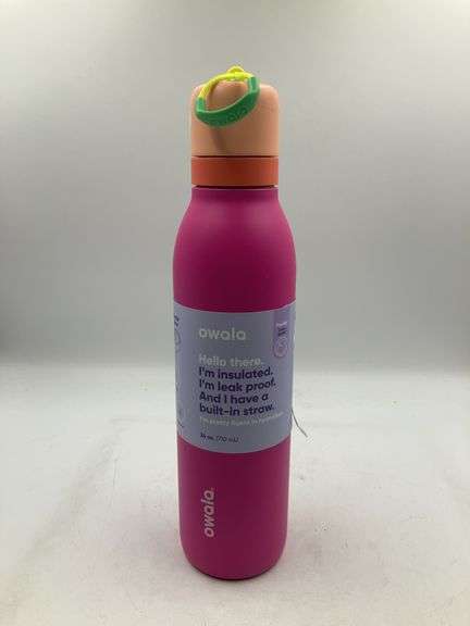 Owala 24oz FreeSip Twist Stainless Steel Water Bottle - Shocking Grape - SEE ALL PHOTOS FOR QUALITY