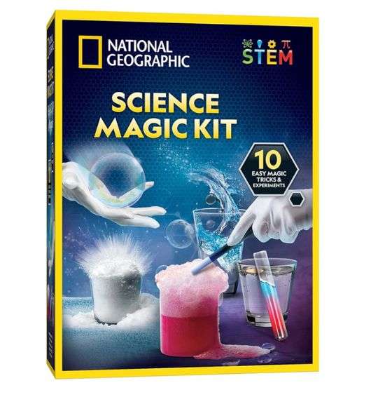National Geographic Magic Chemistry Set – Science Kit for Kids with 10 Amazing Magic Tricks, STEM Projects and Science Experiments, Science Toys, Great Gift for Boys and Girls 8-12