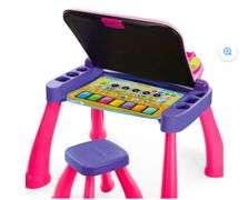 VTech® Touch & Learn Activity Desk™ Deluxe - Pink With Stool ...