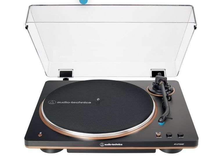 Audio-Technica AT-LP70XBT Fully Automatic Wireless Belt-Drive Turntable - Black/Bronze