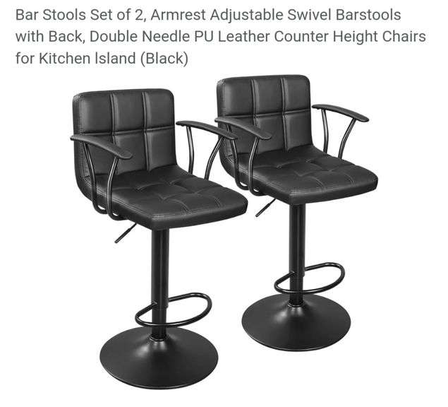 Barstools Set of 2 Swivel Barstools