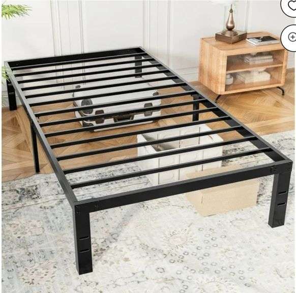 Twin Size with 12" Under Bed Storage Space, No Box Spring Required