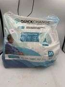 QuickChange Men's Incontinence Wrap, 1 Week Supply (35 Count), Catheter Alternative and/or Adult Diaper Insert for Men with Reduced Mobility, Maximum Absorbency, OSFA