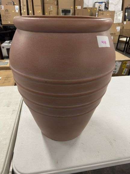 Classic Ribbed Composite Indoor Outdoor Planter Pot Terracotta Pink - Threshold™