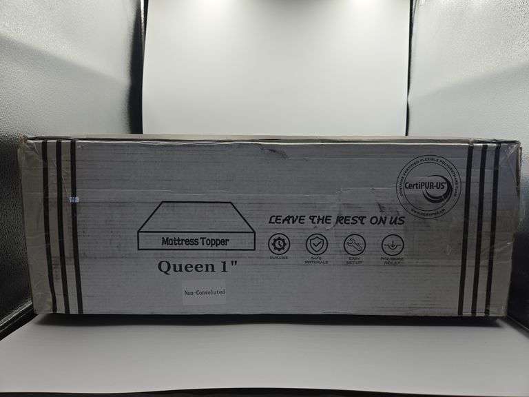 Queen 1" Mattress Topper (White)