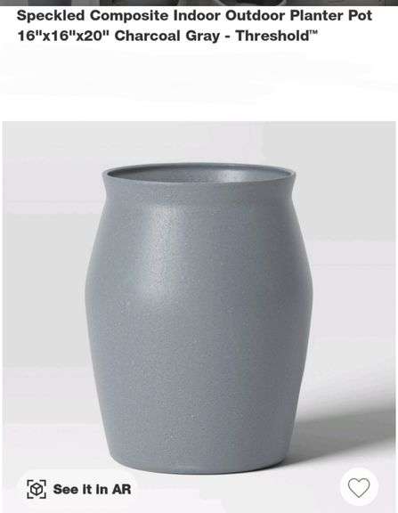 Speckled Composite Indoor/Outdoor Planter 16"x20"