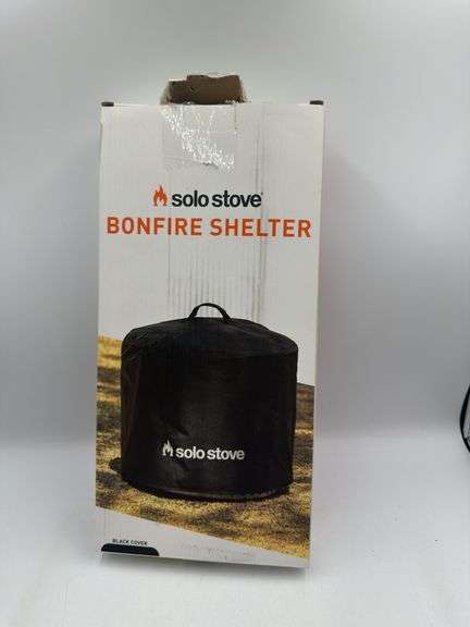Solo Stove Bonfire Shelter - Weather-Resistant Round Cover for Solo Stove Bonfire Fire Pit and Accessories - PVC-Coated Polyester with Aluminum Reinforcement - Waterproof Year-Round Protection