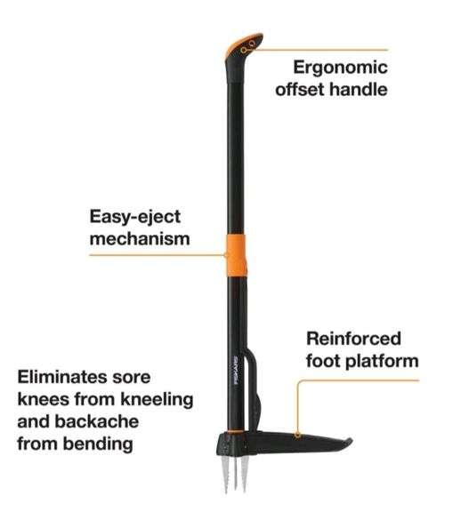 Read! Fiskars 4-Claw Stand-Up Weeder