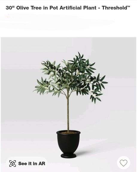 Threshold 30" Olive Tree in Pot Artificial Plant