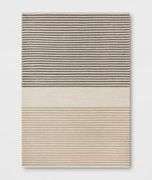 Color Block Braided Outdoor Area Rug Ivory - Threshold 7'x10'