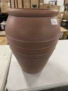 Classic Ribbed Composite Indoor Outdoor Planter Pot Terracotta Pink - Threshold™