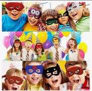 (3) Superhero Masks Party Favors for Kid, 14 Pieces Cosplay Masks for Birthday, Super hero Party Mask Children Masquerade Cosplay Eye Mask