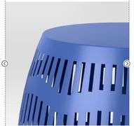 Metal Cutout Round Patio Accent Table - Room Essentials™, blue