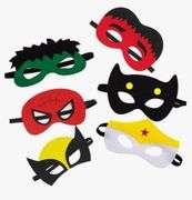 (3) Superhero Masks Party Favors for Kid, 14 Pieces Cosplay Masks for Birthday, Super hero Party Mask Children Masquerade Cosplay Eye Mask
