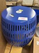 Metal Cutout Round Patio Accent Table - Room Essentials™, blue