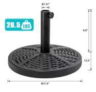 Nuu Garden Patio Umbrella Base Black Patio Umbrella Base