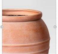 Classic Ribbed Composite Indoor Outdoor Planter Pot Terracotta Pink - Threshold™