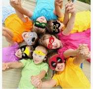 (3) Superhero Masks Party Favors for Kid, 14 Pieces Cosplay Masks for Birthday, Super hero Party Mask Children Masquerade Cosplay Eye Mask