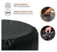 Solo Stove Bonfire Shelter - Weather-Resistant Round Cover for Solo Stove Bonfire Fire Pit and Accessories - PVC-Coated Polyester with Aluminum Reinforcement - Waterproof Year-Round Protection