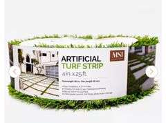 (3) 0.33 ft. x 25 ft. Emerald Green Artificial Turf Strip