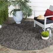Courtyard CY8522 Power Loomed Indoor and Outdoor Rug - Safavieh 6'x7' Round