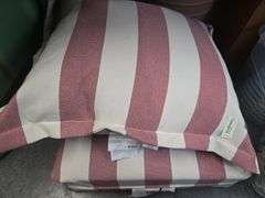 (2) Cabana Stripe Outdoor Deep Seat Back