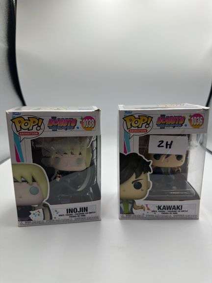 Funko Pop! Animation: Boruto- Kawaki figure and Funko POP! Animation: Boruto - Inojin figure
