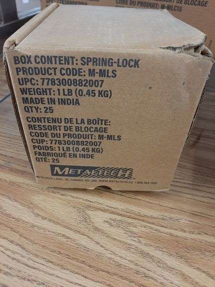 1 Box MetalTech Coupling Pin with Spring Lock 25ct & 1 Box of MetalTech Spring Locks 25ct