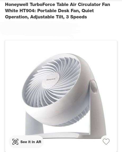 Honeywell Turbo Force Table Fan