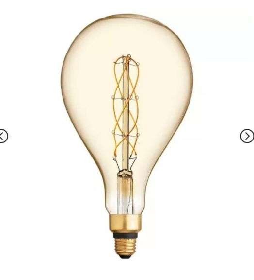 GE 40W Vintage Style PS52 LED Light Bulb Amber Glass
