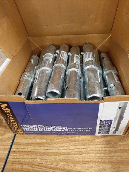 1 Box MetalTech Coupling Pin with Spring Lock 25ct & 1 Box of MetalTech Spring Locks 25ct