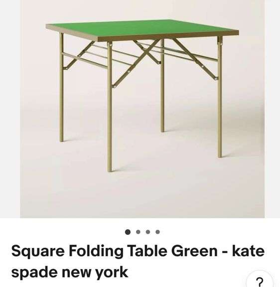Square Folding Table Green - kate spade new york