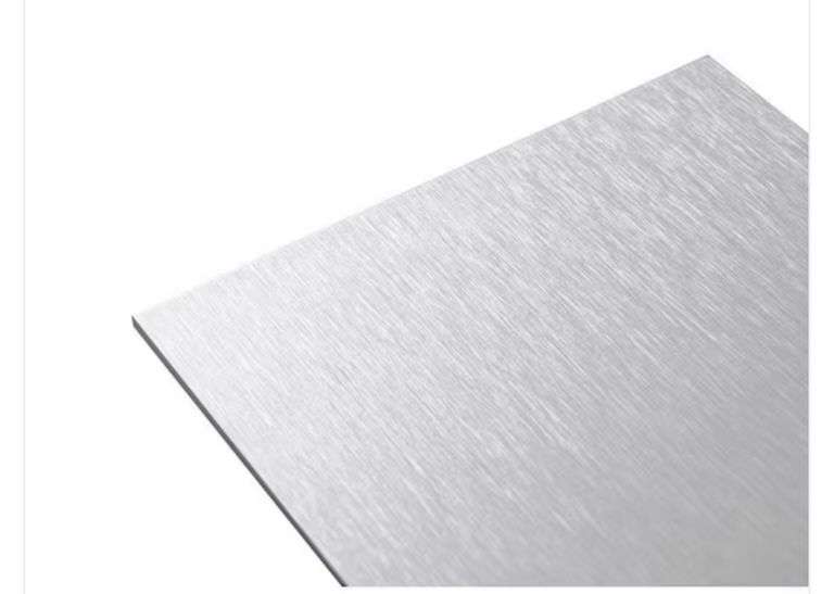 24 in. x 36 in. x 1/8 in. Thick Aluminum Composite ACM Brushed Silver Sheet